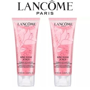 2pk Lancôme Exfoliating Rose Sugar Scrub 3.34oz Gentle Exfoliation & Plumping